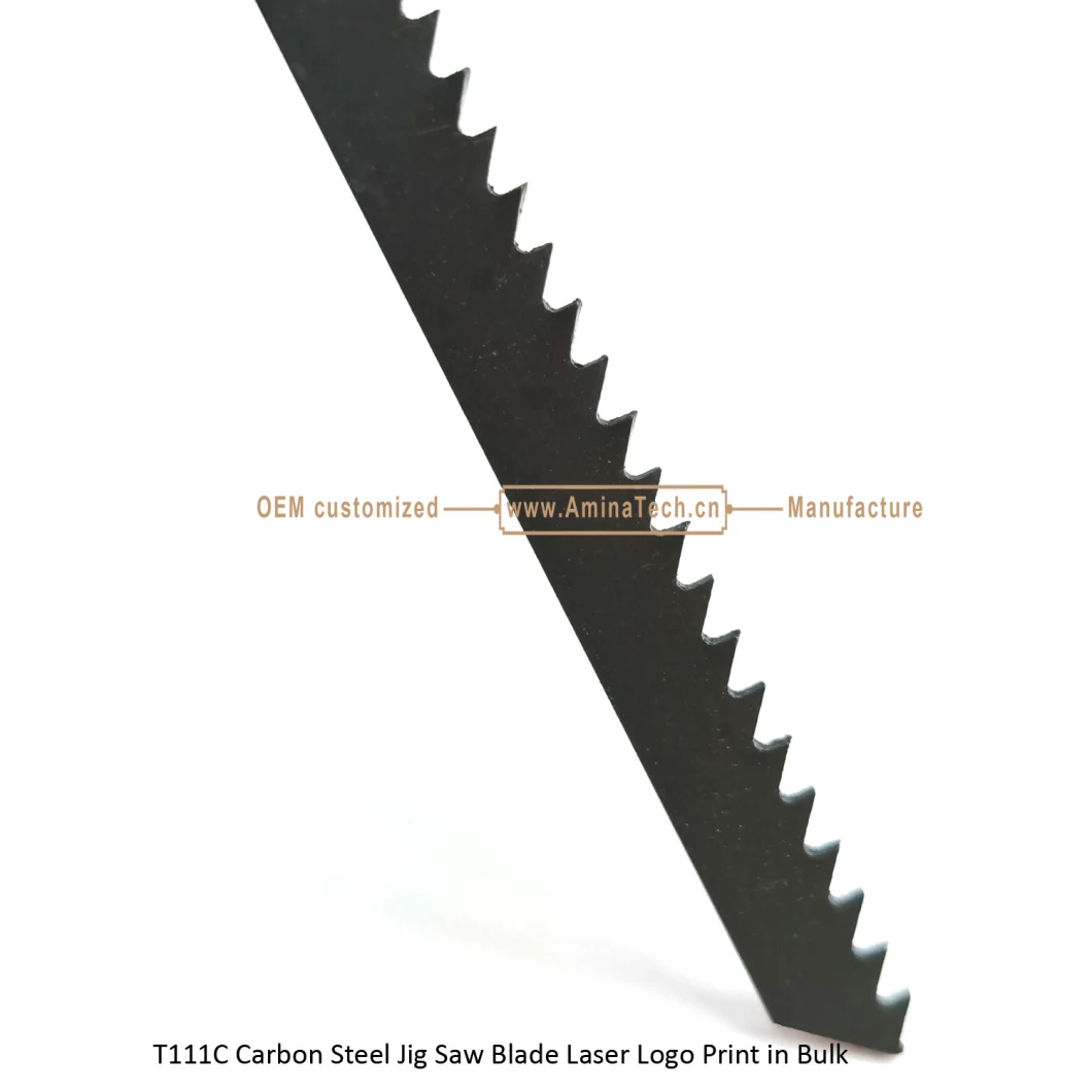 T111C Carbon Steel Jig Saw Blade Laser Logo Print in Bulk,Reciprocating Saw Blade