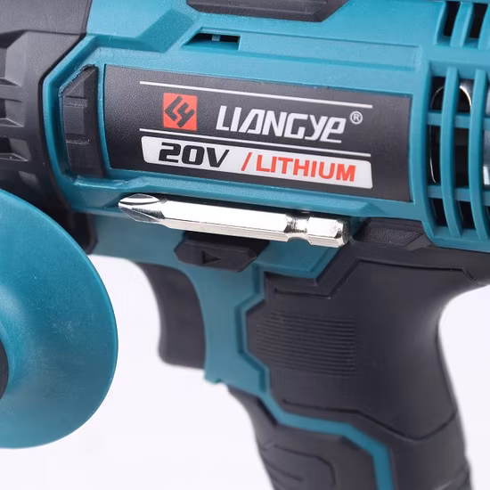 Kit combinado de ferramentas elétricas Liangye 18 V, bateria recarregável, chave de impacto sem fio e furadeira de impacto